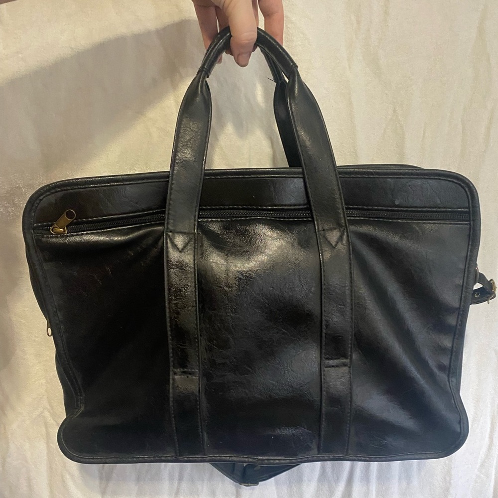 USL: vintage faux leather soft briefcase - Picture 5 of 5